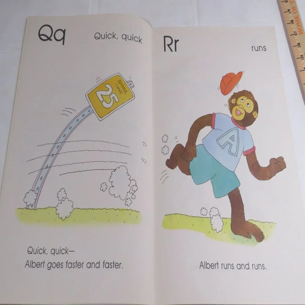 Here Comes Hungry Albert Alphabet BIG BOOK (almost 2 feet tall) Classroom
